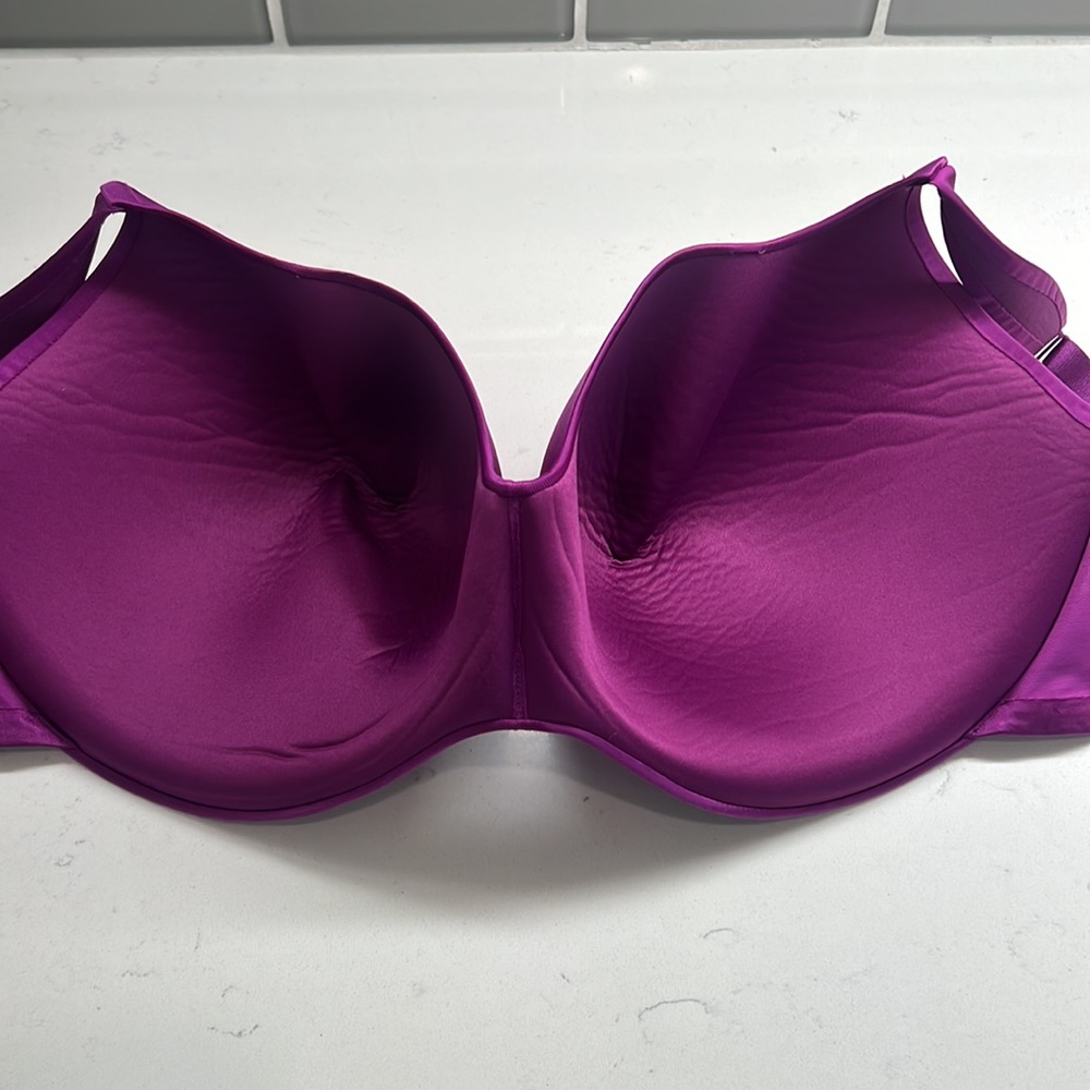 Cacique Purple Smooth Lightly  Lined Full Coverage Underwire Bra Size 44H - Picture 8 of 14